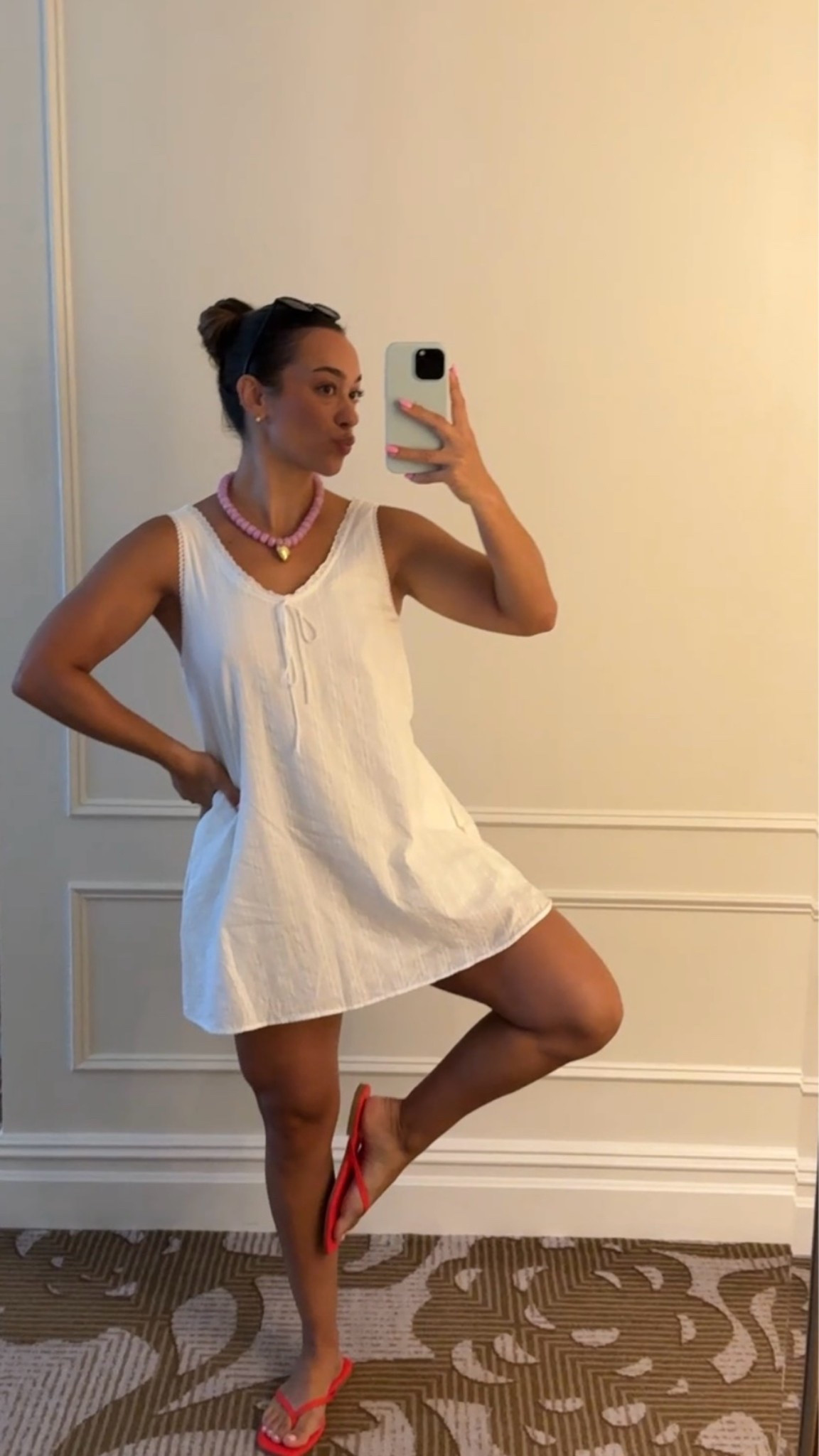 Perfect everyday cotton sundress! Wearing size small in this cotton mini sundress - it also has pockets!

#LTKgrwm #LTKootd