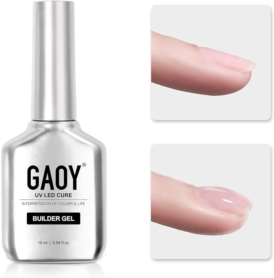 GAOY Clear Builder Gel for Nails, 16ml Nail Strengthener in a Bottle, Nail Extension Hard Gel, So... | Amazon (US)