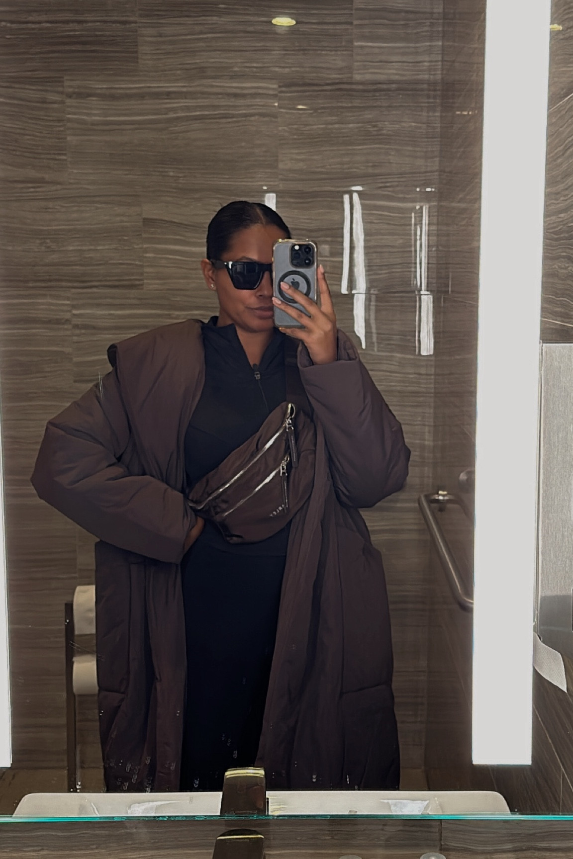 Fall / Winter athleisure  outfit | causal outfit, everyday style, neutral outfit, chocolate brown outfit, workout outfit, minimal style, neutral style, fitness outfit 

#LTKFitness #LTKStyleTip