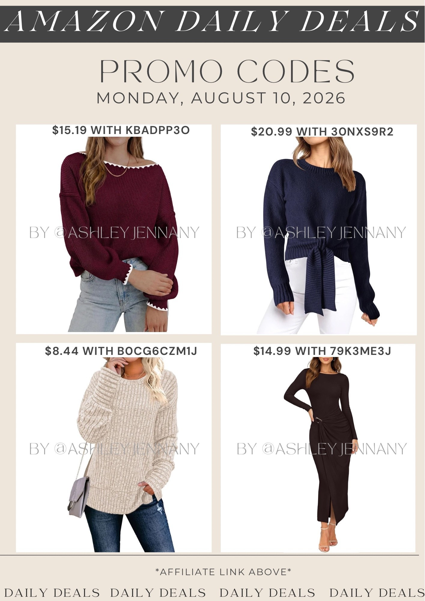 Amazon deals

#LTKSaleAlert #LTKMidsize #LTKSeasonal