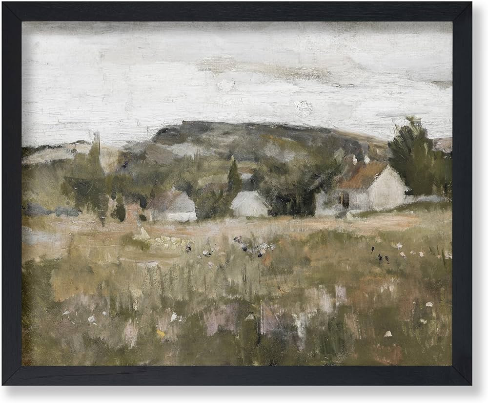 Poster Master Vintage Rural Dwelling Painting Poster - Retro Countryside Print - Fine Art - Lands... | Amazon (US)
