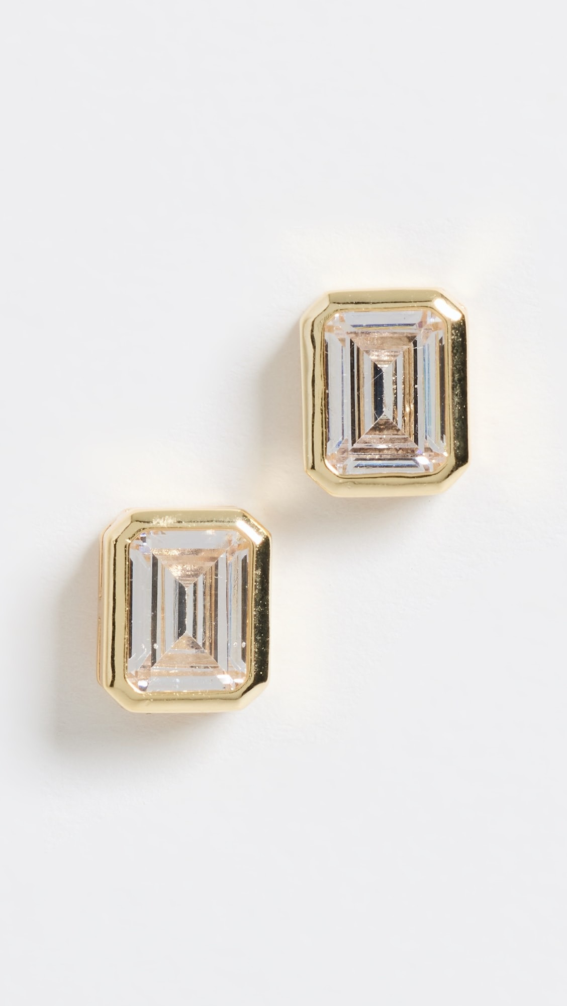 Emerald Baguette Studs | Shopbop