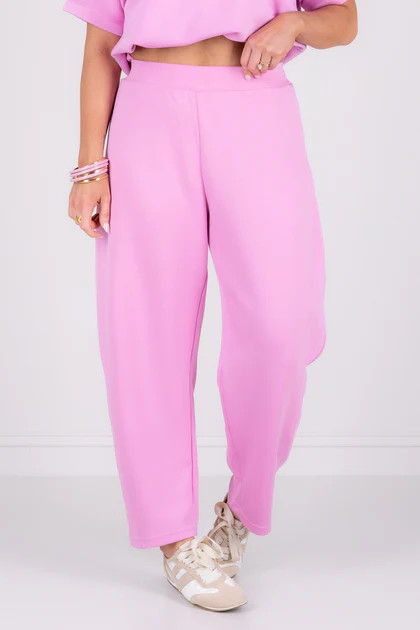 TWT Fun For All Pink Lux Barrel Pant | The Willow Tree