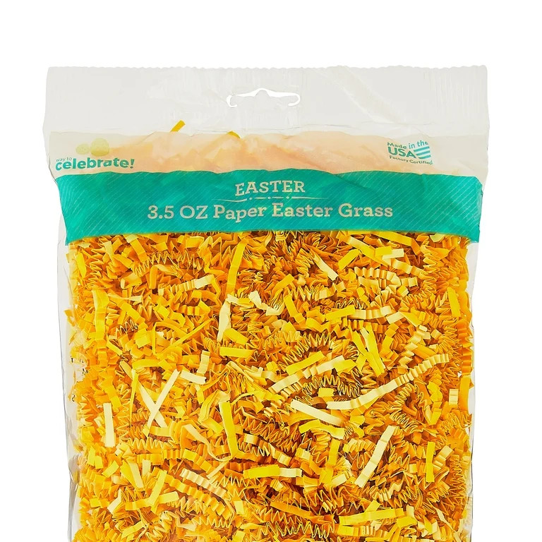 Easter Paper Easter Grass, Yellow, by Way To Celebrate | Walmart (US)