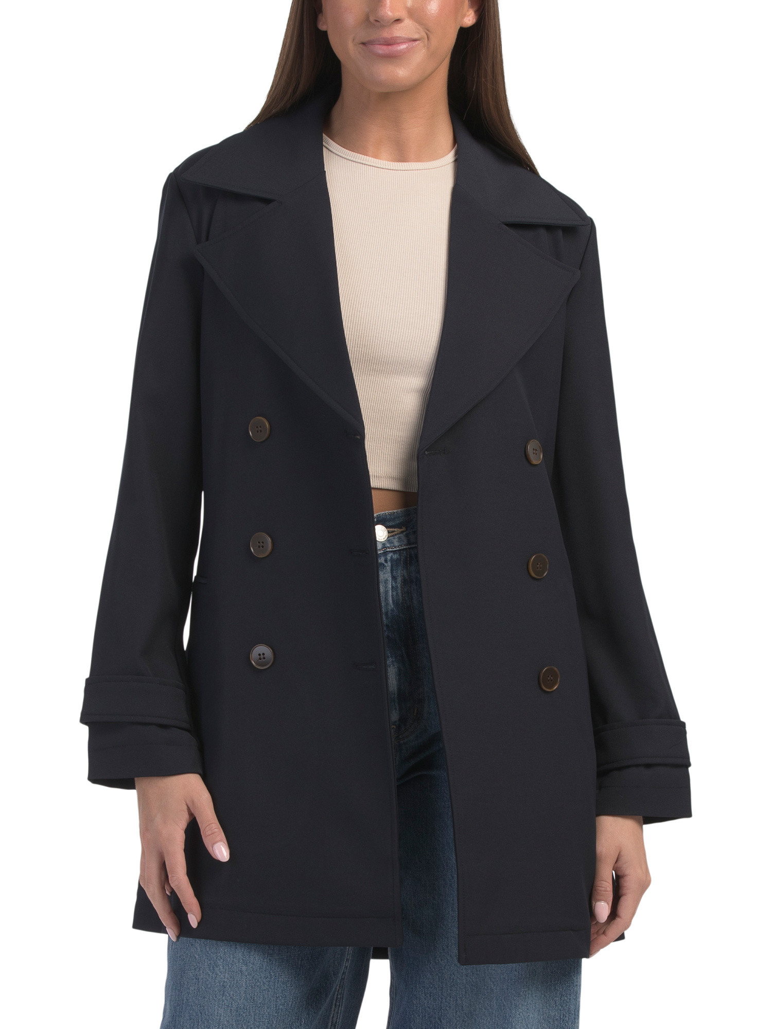 Mid Length City Trench Coat | TJ Maxx