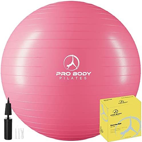 ProBody Pilates Ball Exercise Ball Yoga Ball, Multiple Sizes Stability Ball Chair, Large Gym Grad... | Amazon (US)