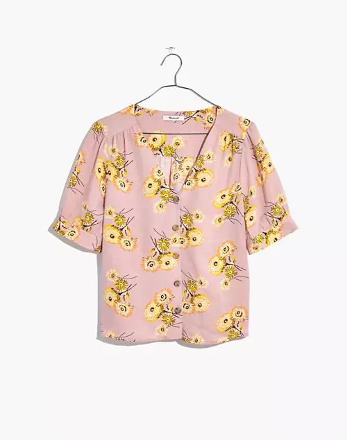 Plaza Button-Front Shirt in Dutch Dandelions | Madewell