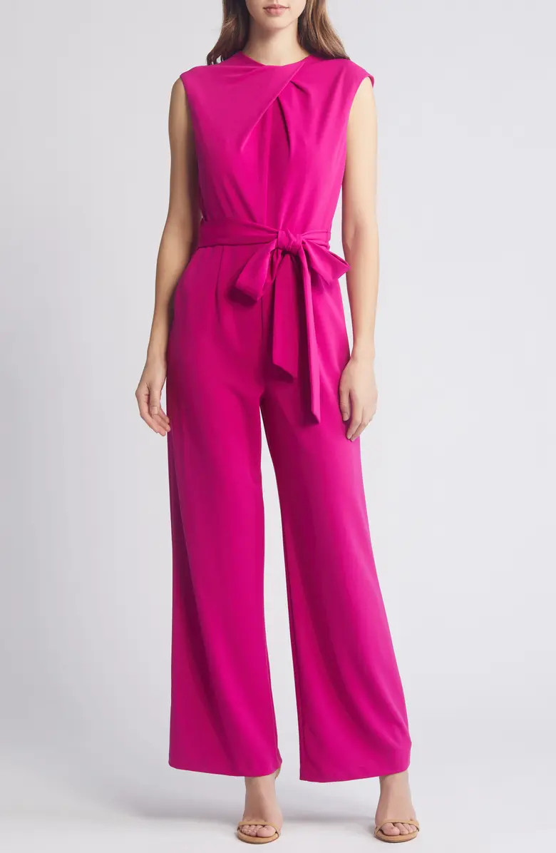 Twist Neck Sleeveless Jumpsuit | Nordstrom