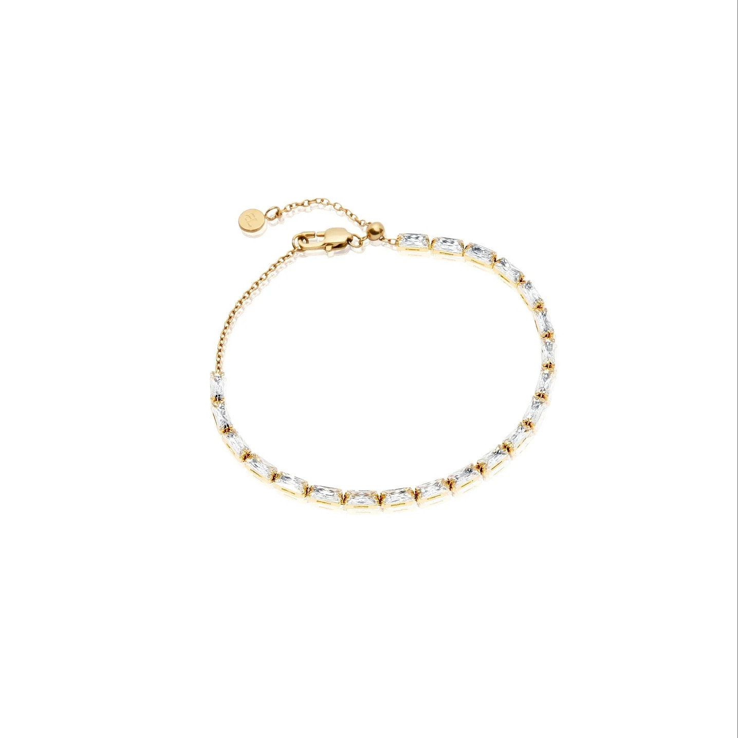 Baguette Cut Tennis Bracelet (Gold) | Abbott Lyon