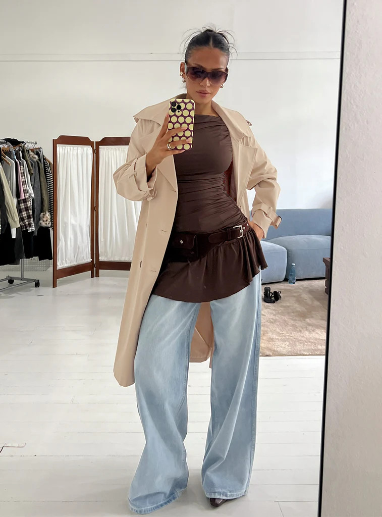 Westwind Trench Coat Natural | Princess Polly US