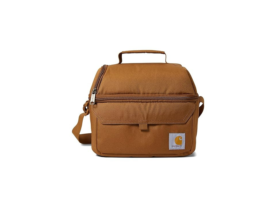 Carhartt Insulated 12 Can Two Compartment Lunch Cooler Handbags Carhartt Brown, Polyester | Zappos