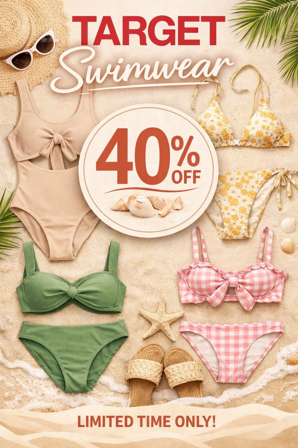 40% OFF swimwear at Target?! Say less 😍👙

If you’ve been waiting to grab new swimsuits for spring break & summer… THIS is your moment 🙌 So many cute styles, flattering fits, and family options all on major sale!!



#LTKSaleAlert #TargetFinds #SwimwearSale #SpringBreakReady #MomStyle #AffordableFashion