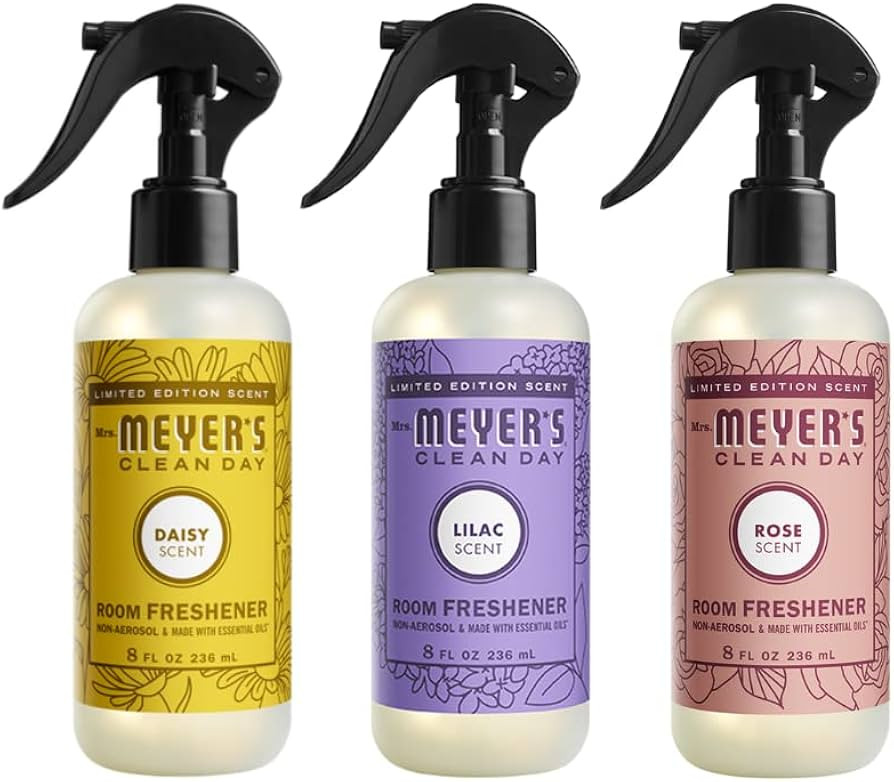 Mrs. Meyer's Clean Day Variety Pack, 1 Mrs. Meyer's Room Freshener, Rose, 8 OZ, 1 Mrs. Meyer's Ro... | Amazon (US)