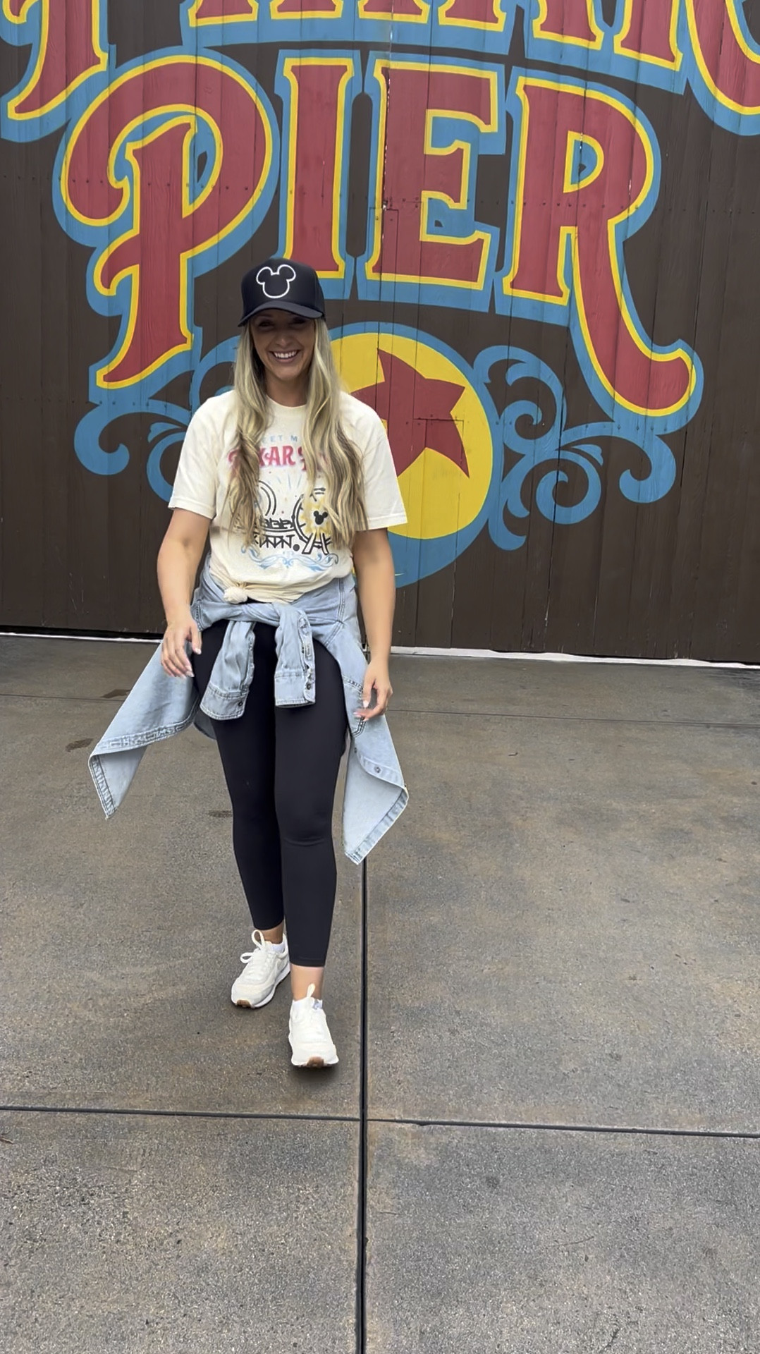 The best outfit for a rope drop to close Disneyland park day. Denim shirt for crisp mornings & chilly evenings, stretch pants to accommodate all the snacks, comfortable shoes to walk all the miles, a hat to keep the sun at bay and the cutest shirt! 

#LTKTravel #LTKFindsUnder50 #LTKActive