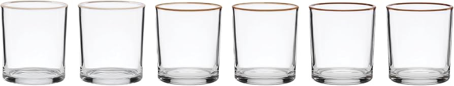 Oneida Glassware, 24 Seven Colors Sunbaked Medium Tumbler, Set of 6, 13.5-Ounce Capacity, Made of... | Amazon (US)