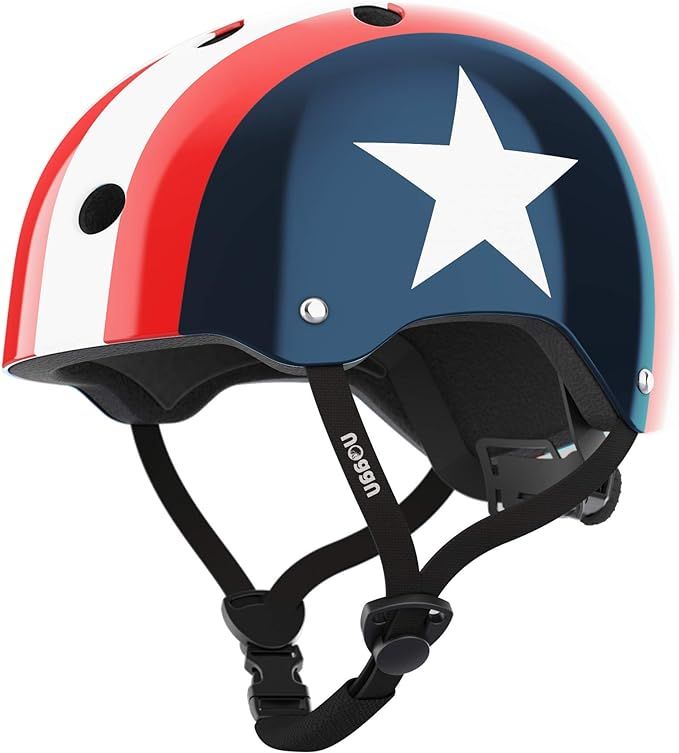 Noggn US Star Bike Helmet for Baby, Kids, Adult, Youth | 3 Sizes | X-Small: Infant & Toddler Age ... | Amazon (US)