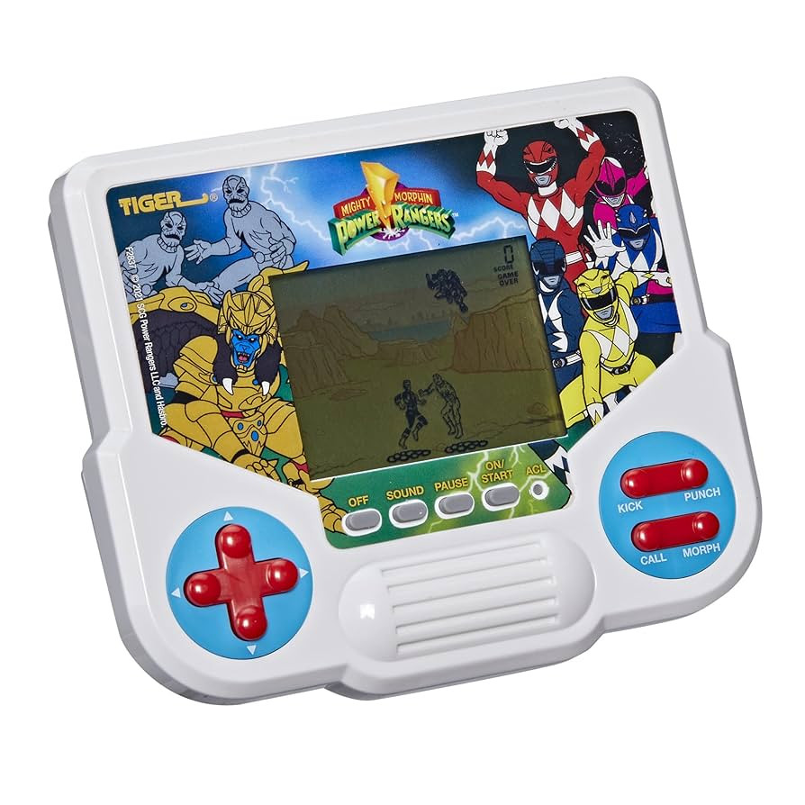 Hasbro Gaming Tiger Electronics Mighty Morphin Power Rangers Electronic LCD Video Game, Retro-Ins... | Amazon (US)