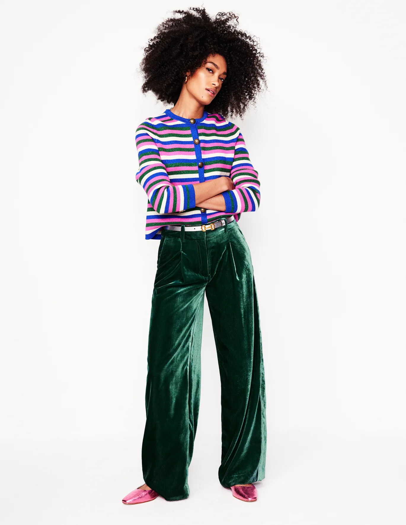 Chiswick Velvet Trousers | Boden UK