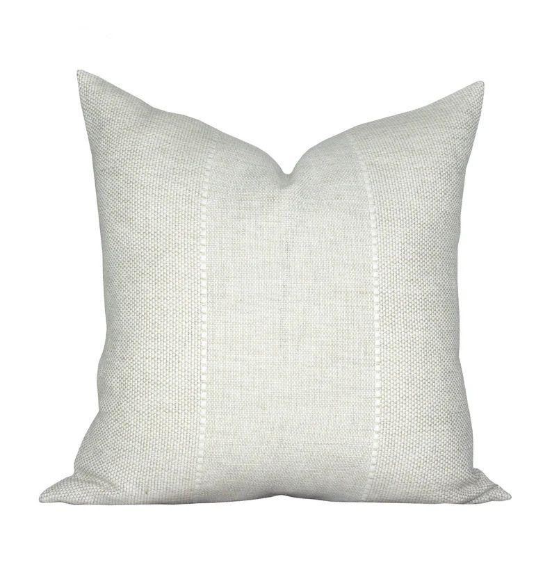 Pillow Cover Carmel Salt Woven Stripe Spark Modern Pillow - Etsy | Etsy (US)