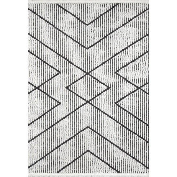 Adolfa Charcoal/Ivory Area Rug | Wayfair North America