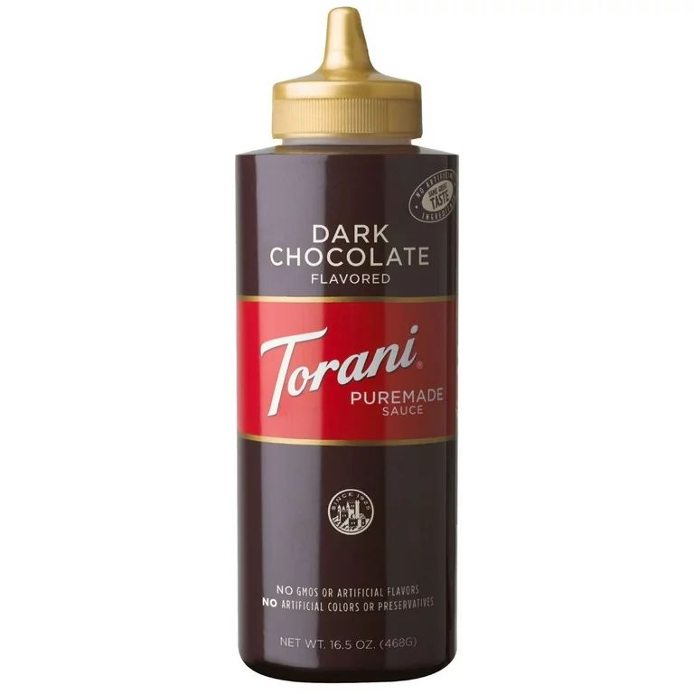 Torani Puremade Dark Chocolate Sauce, Authentic Coffeehouse Sauce and Dessert Topping Plastic Squ... | Walmart (US)