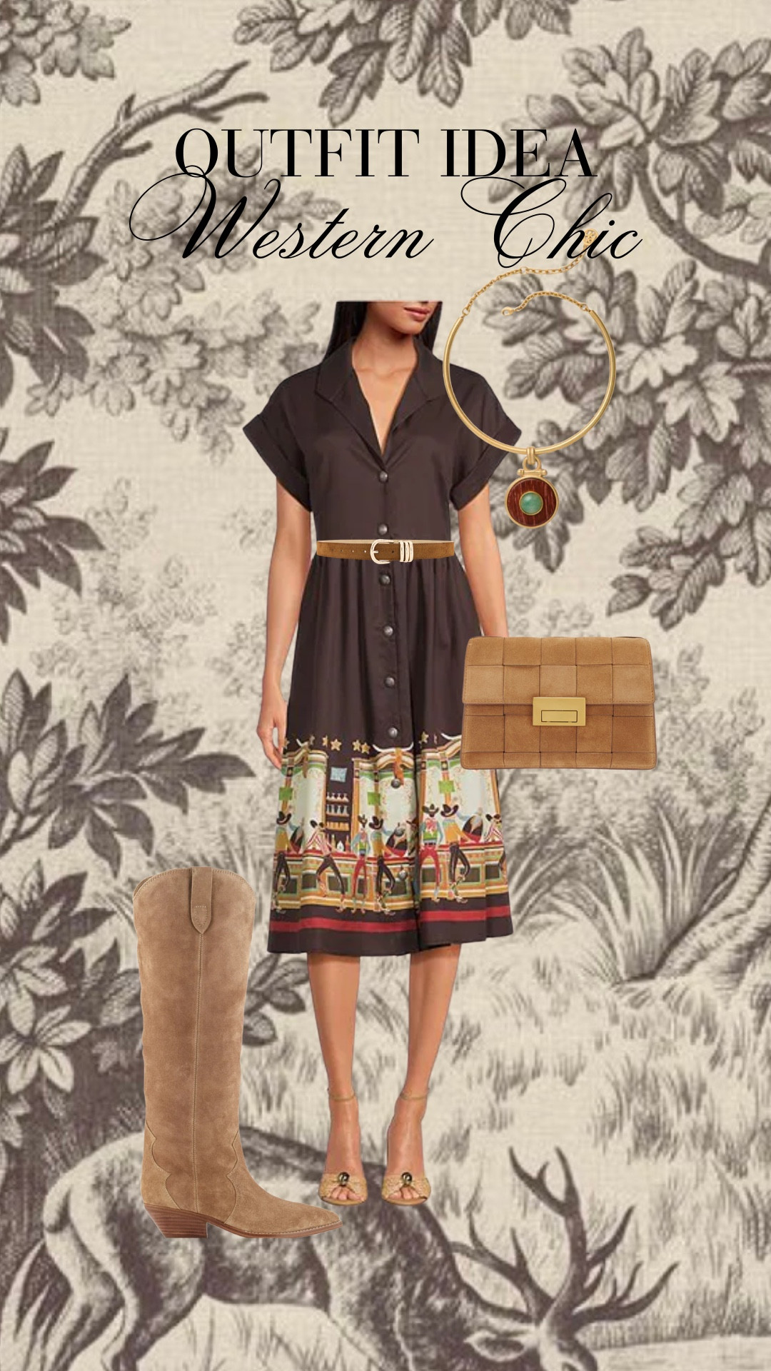 Western chic outfit idea!