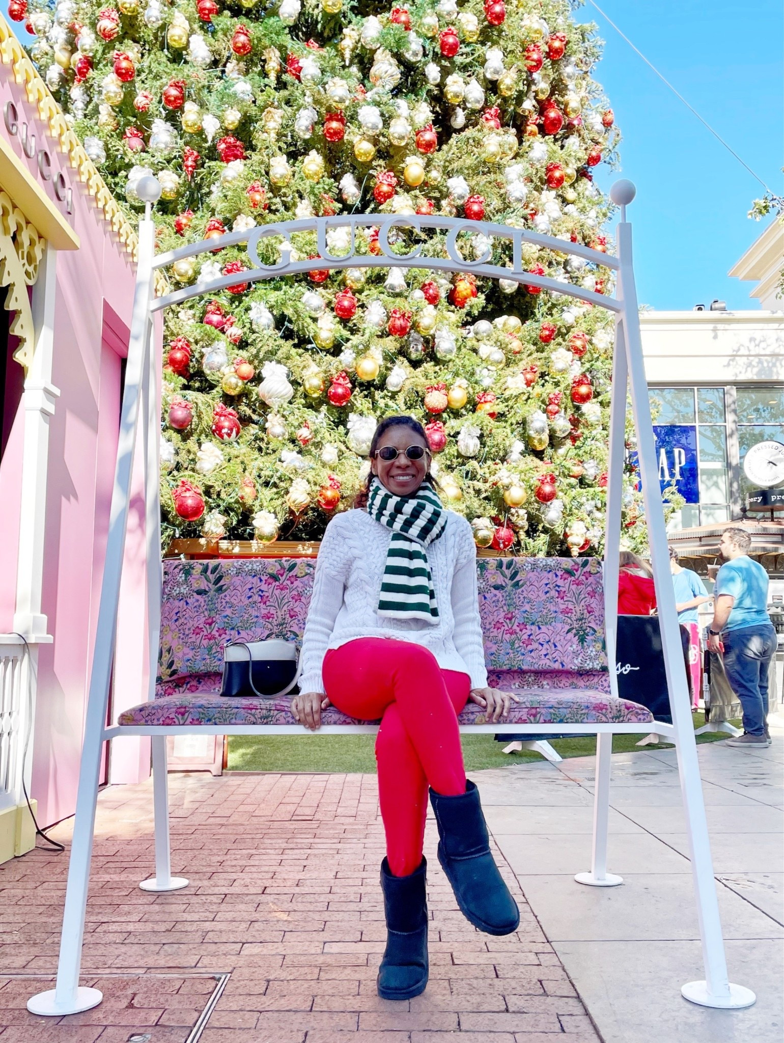 🎄 Cozy meets cheerful in this festive look! Red pants and a chunky cream knit bring the Christmas spirit to life — finished with a striped scarf and my go-to Uggs for all-day comfort. Perfect for tree shopping, cocoa dates, or any cozy holiday outing! ❤️💚✨

#HolidayStyle #LTKHoliday #FestiveOutfit #WinterOOTD #LTKFashion #CozyStyle

#LTKSeasonal #LTKStyleTip #LTKHoliday
