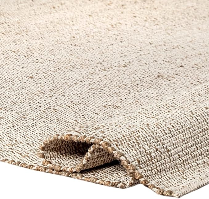 S & L Homes Jute Cotton Hand Woven Natural Farmhouse Area Rug for Living Room Bedroom Kitchen Hal... | Amazon (US)