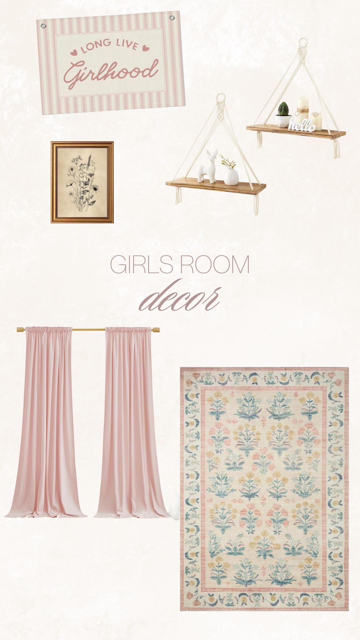girls room decor ideas ✨ pastel wall art, cozy bedding, bow accents, floral prints & charming storage for a dreamy bedroom makeover

#LTKKids #LTKHome