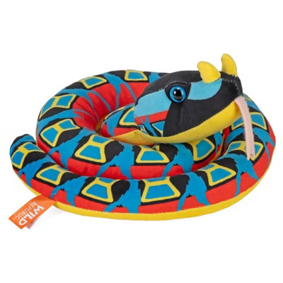 Wild Republic Snakes Eco Rhino Viper, Stuffed Animal, 36 Inches, Plush Toy, Fill is Spun Recycled Water Bottles, Eco Friendly | Target