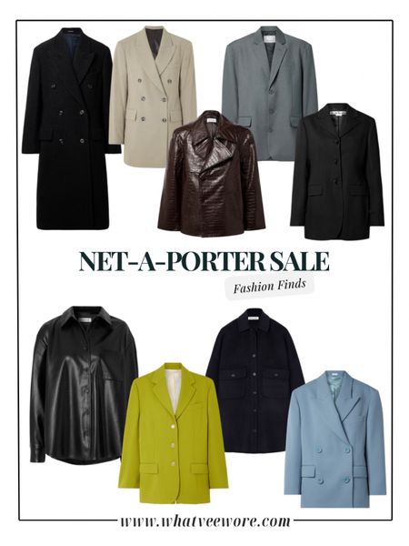 More sale picks from Net A Porter! Jackets, blazers and outerwear finds 

#LTKsalealert #LTKSeasonal