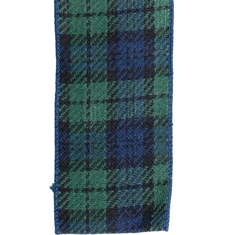My Texas House Blue and Green Plaid Christmas Ribbon, 2.5" x 15' | Walmart (US)