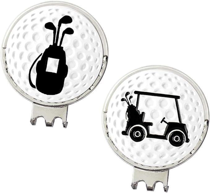 Myartte Golf Ball Marker Hat Clip Poker Chip 0.96 Inch Ball Markers Golf Gift for Men Women Golfe... | Amazon (US)