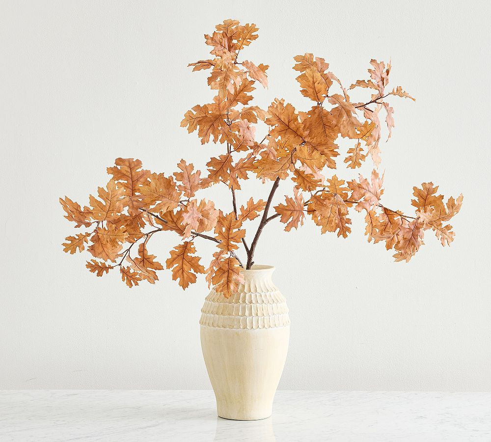 Faux Oak Leaf Branch | Pottery Barn (US)
