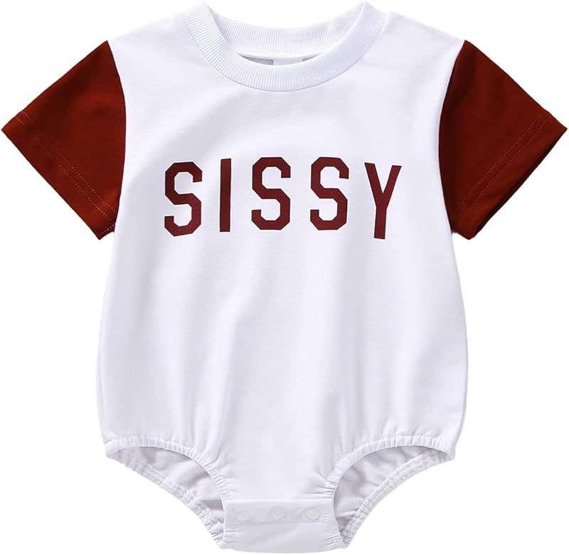 Karesoull Baby Clothe Romper Cute Infant Unisex Boy Girl Bodysuit Cotton Onesie Summer Newborn Short | Amazon (US)