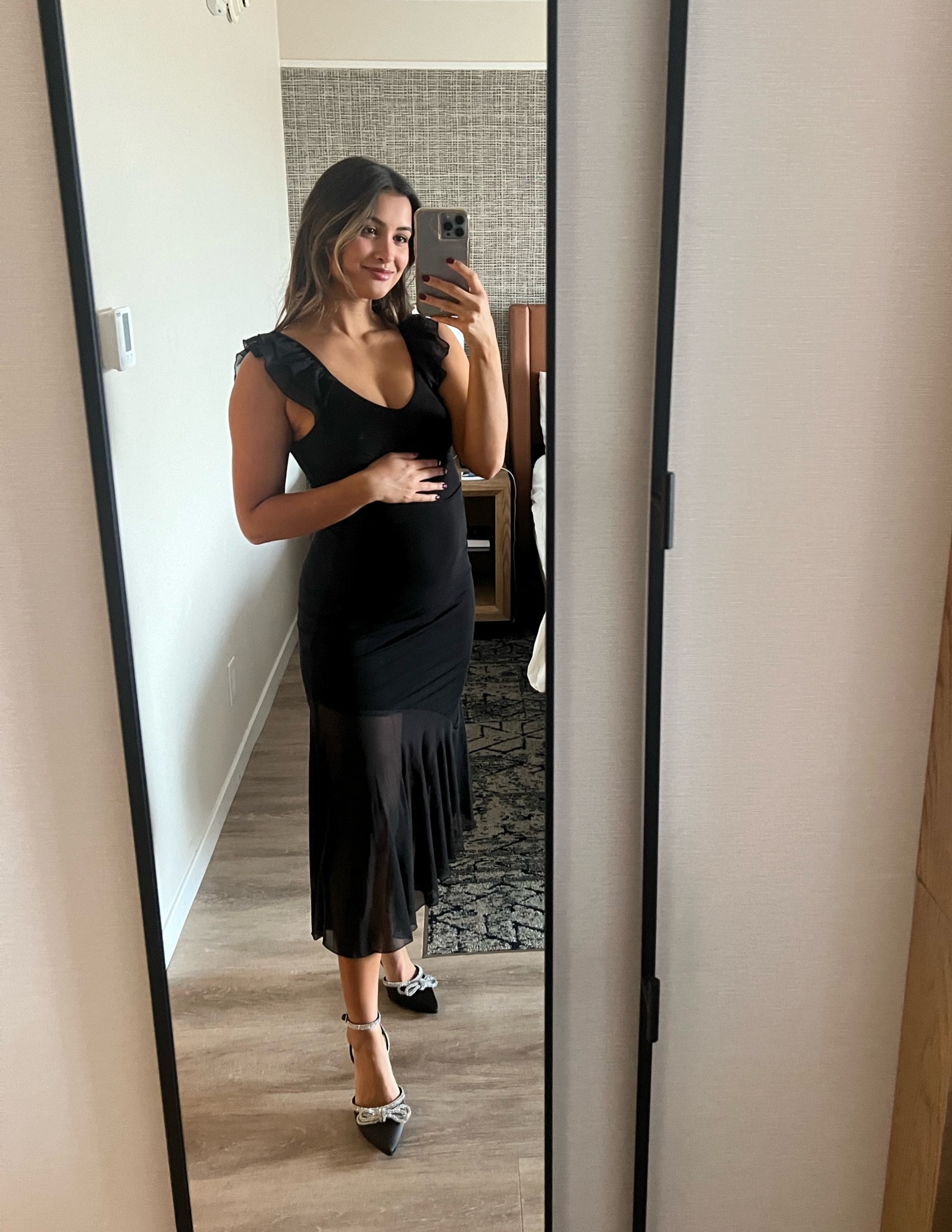 Bump friendly wedding guest dress! 

#LTKshoecrush #LTKwedding #LTKbump