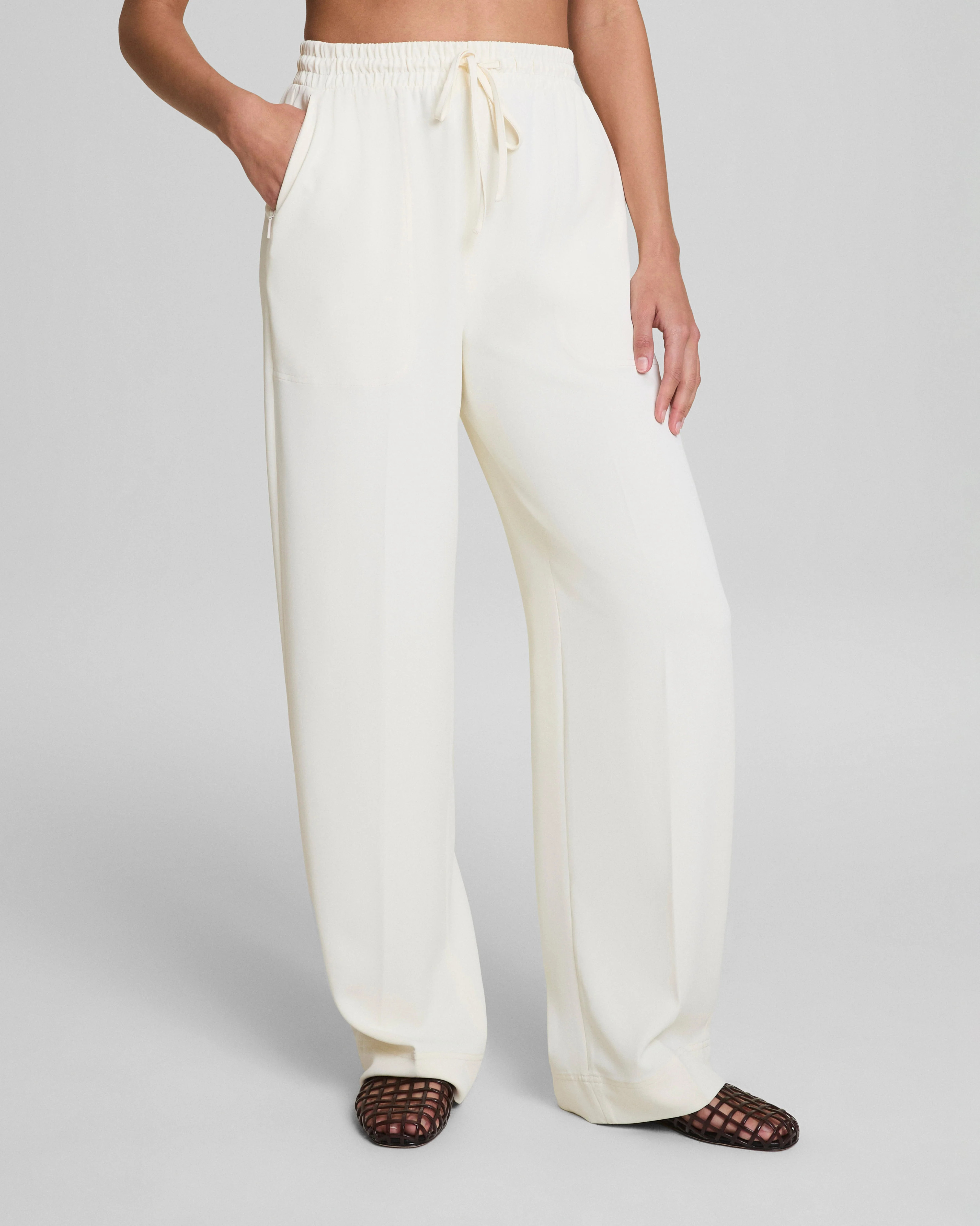 Lightweight Wide Leg Travel Pant with Pockets | SPANX | Spanx
