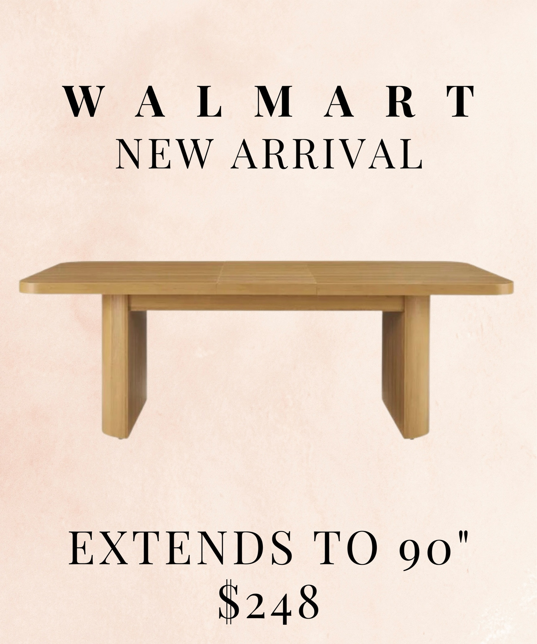 This Walmart table is going to sell out fast! Such a great deal for an extendable table from 72-90”