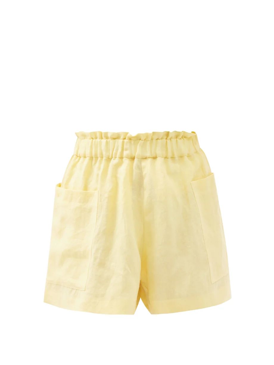 Emilia organic-linen wide-leg shorts | Matches (US)