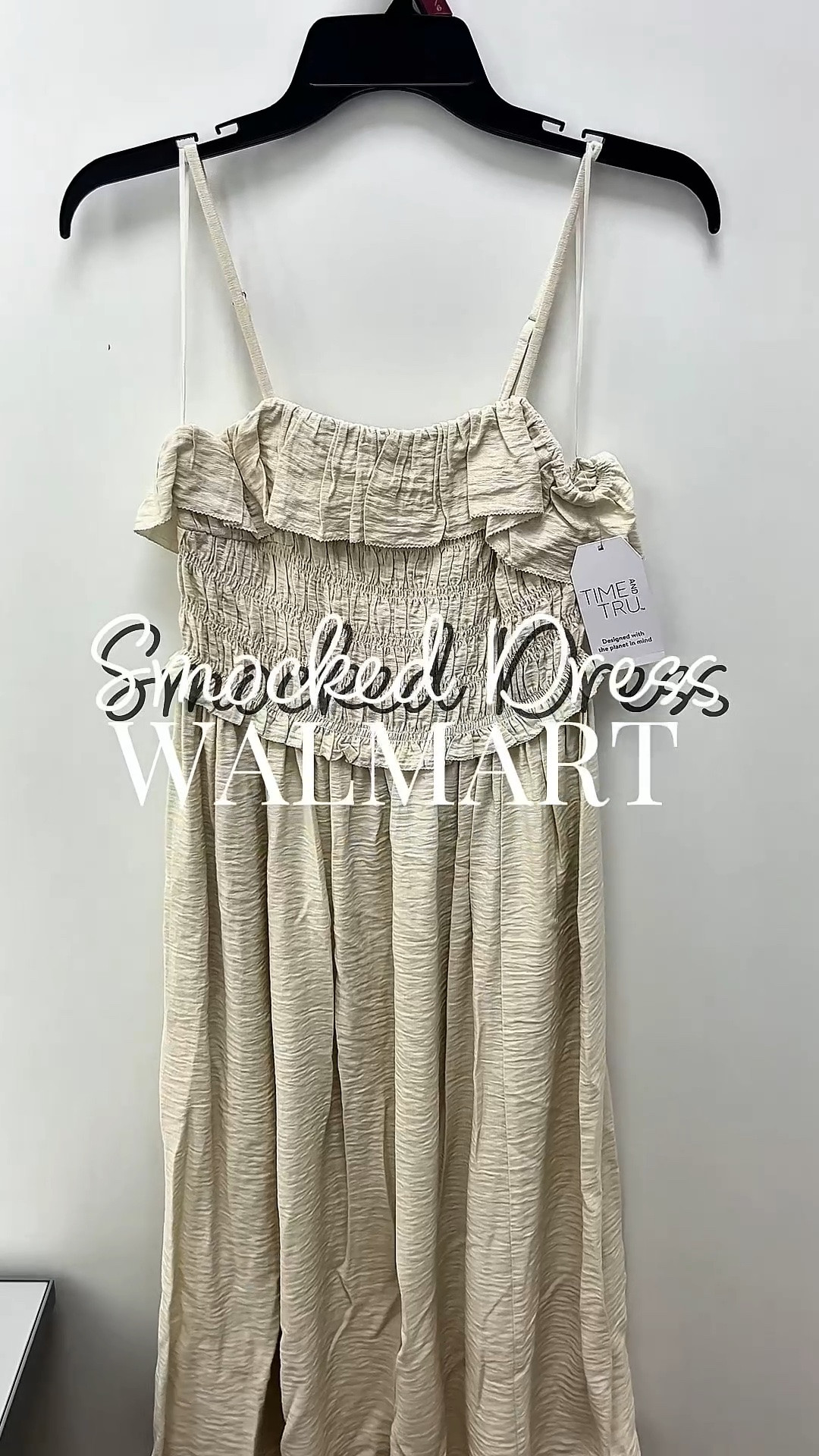 How gorgeous is this smoked midi dress at Walmart.

#LTKootd