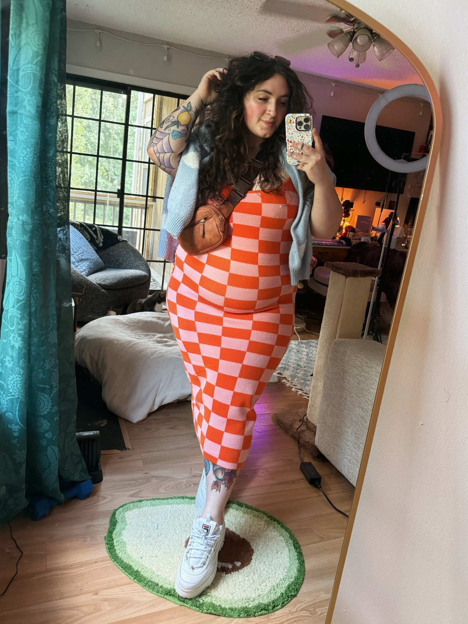 Obsessed with the pattern and color of this dress! 

#LTKPlusSize #LTKMidsize