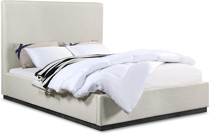 Meridian Furniture AlfieBeige-Q Alfie Collection Modern | Contemporary Queen Bed with Rich Beige ... | Amazon (US)