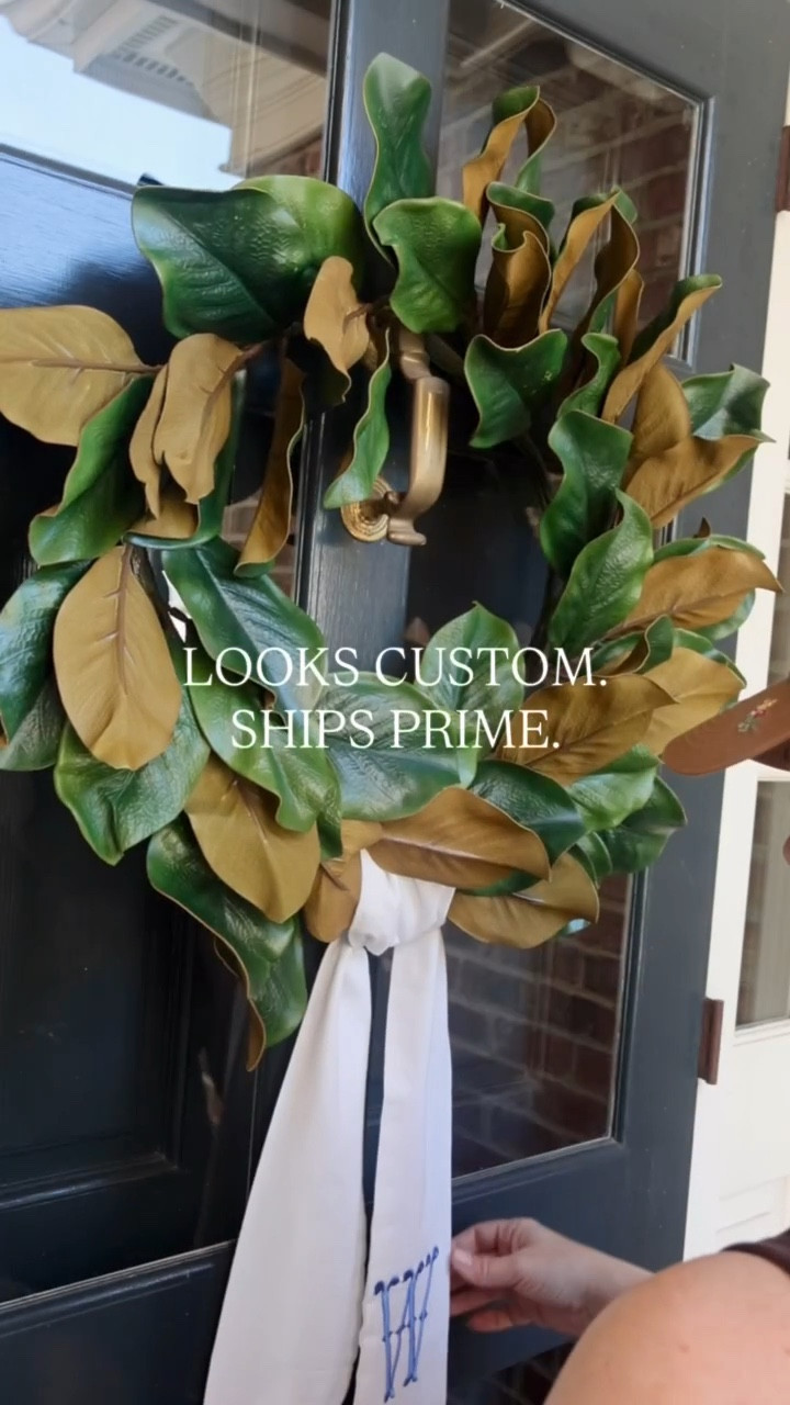 My favorite custom home finds from Amazon from wreath sashes to monogrammed pillows  

#LTKSeasonal #LTKHome