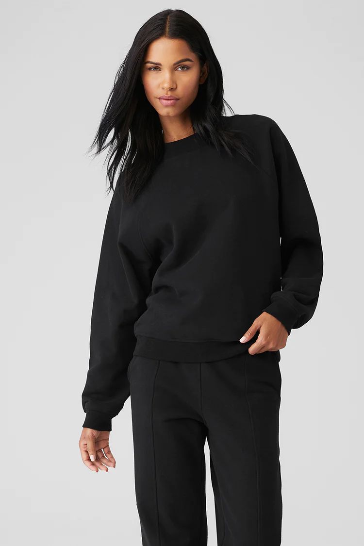 Heavy Weight Free Time Crew Neck Pullover | Alo Yoga