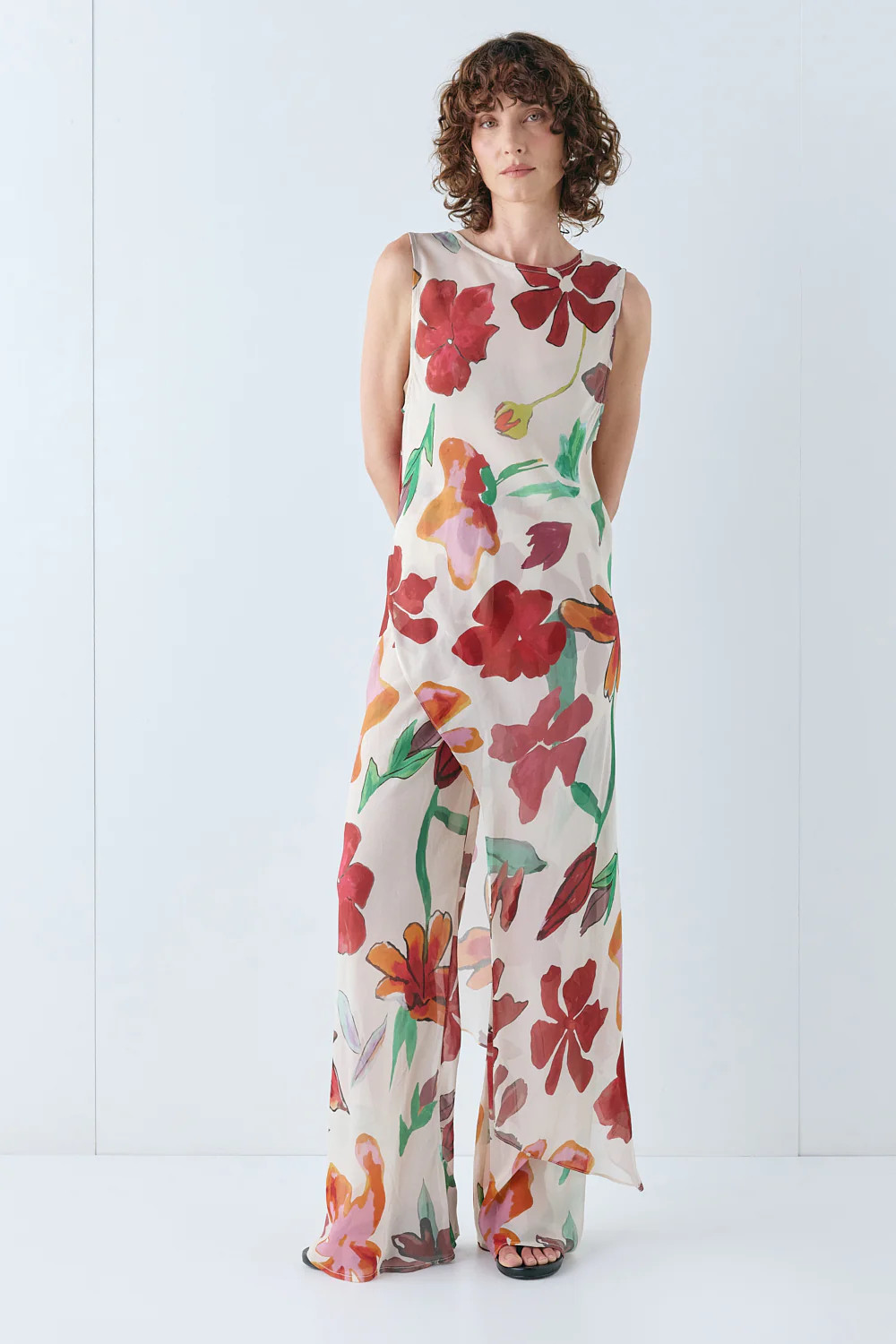 Carolina Sheer Top Poppy | VRG Grl