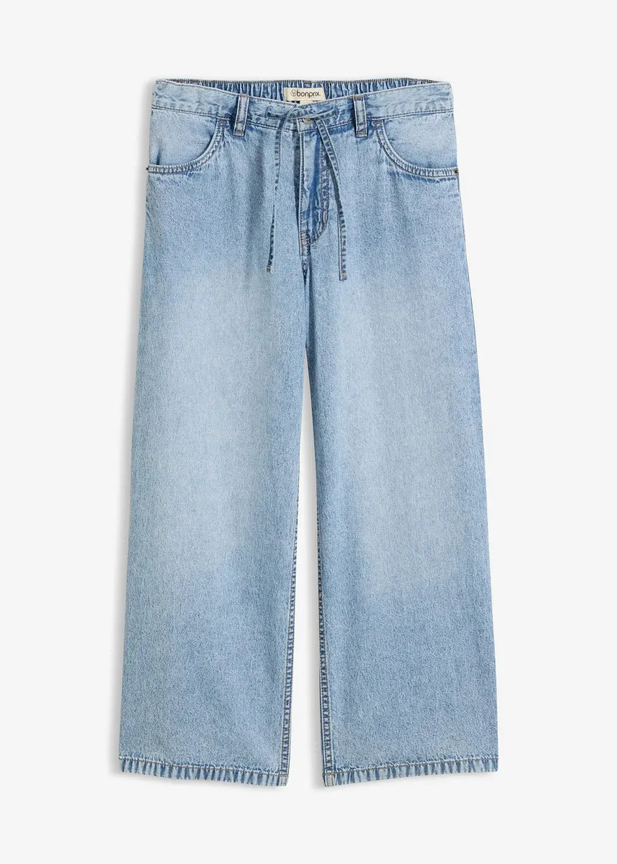 Wide-Leg-Jeans, cropped | Bonprix DE