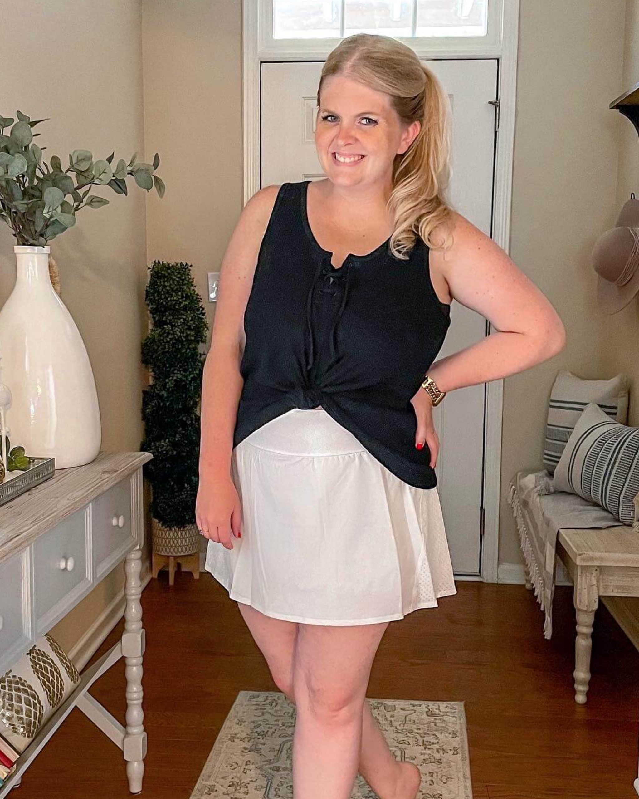 White get movin skort on sale during the Nordstrom anniversary sale

#LTKActive #LTKxNSale #LTKSummerSales
