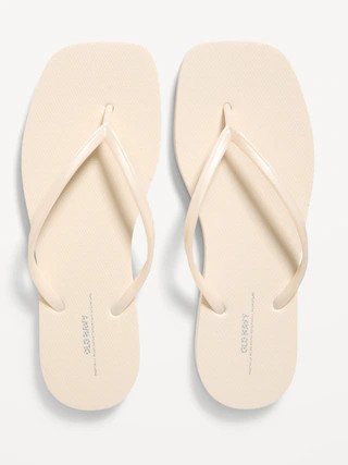 Square Toe Flip-Flop Sandals | Old Navy (US)