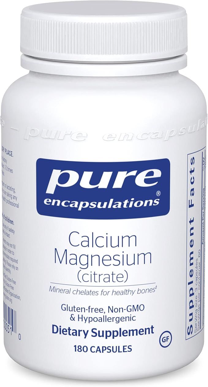 Pure Encapsulations Calcium Magnesium (Citrate) | Supplement for Bone Strength, Muscle Cramp and ... | Amazon (US)