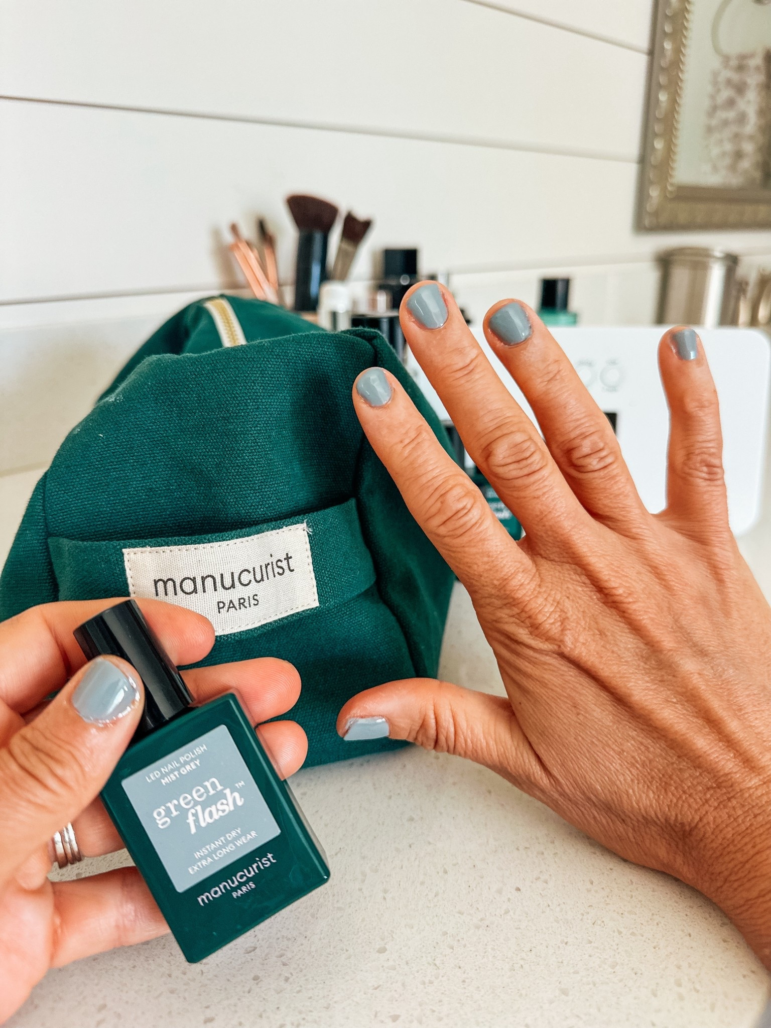 Soft, edgy, & unexpectedly perfect for spring. 💅🩶
Summer grey is one of the trending colors for Spring/Summer 2026 (softer than black but grounding enough to balance all the brighter seasonal colors). I’m loving how chic & neutral it feels, whether paired with colorful outfits or worn as a monochromatic moment.

I used Mist Grey from Manucurist for an at-home gel manicure that’s long-lasting & healthier for your nails. A modern neutral that feels a little edgy but still totally wearable for everyday mom life.

#SpringTrends2026
#GreyNailTrend
#NeutralNails
#AtHomeGelManicure
#ModernManicure

#LTKdayinmylife #LTKOver40 #LTKSeasonal